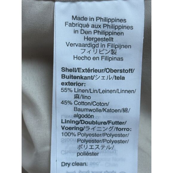 J Crew Cream Beige Linen Blazer 10 Career Work Professional Minimalist Classy - Picture 9 of 11